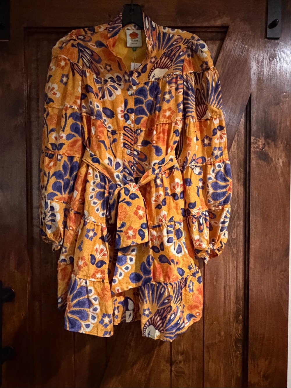 FARM Rio Pineapple Flowers Yellow Minidress - Picture 9 of 13
